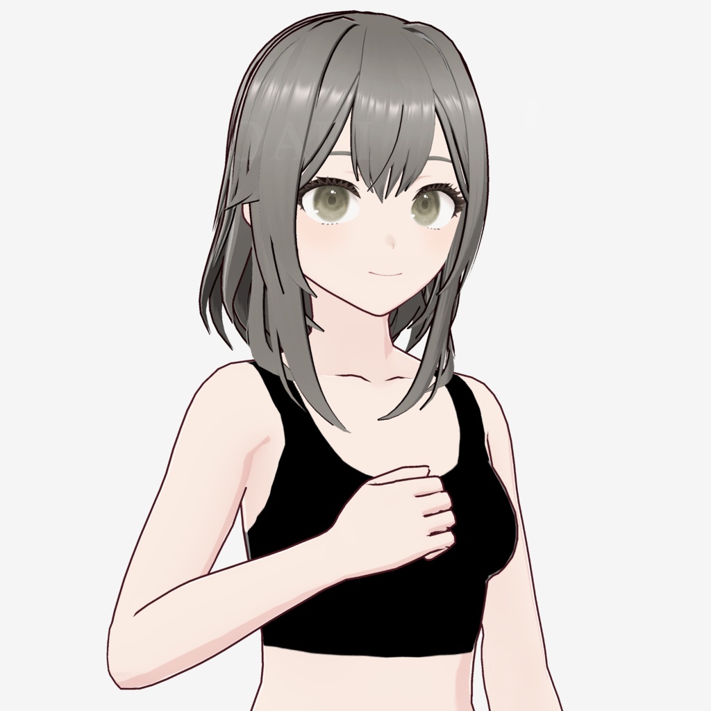 【VRoid】セミロングヘアプリセット / Semi long hair preset