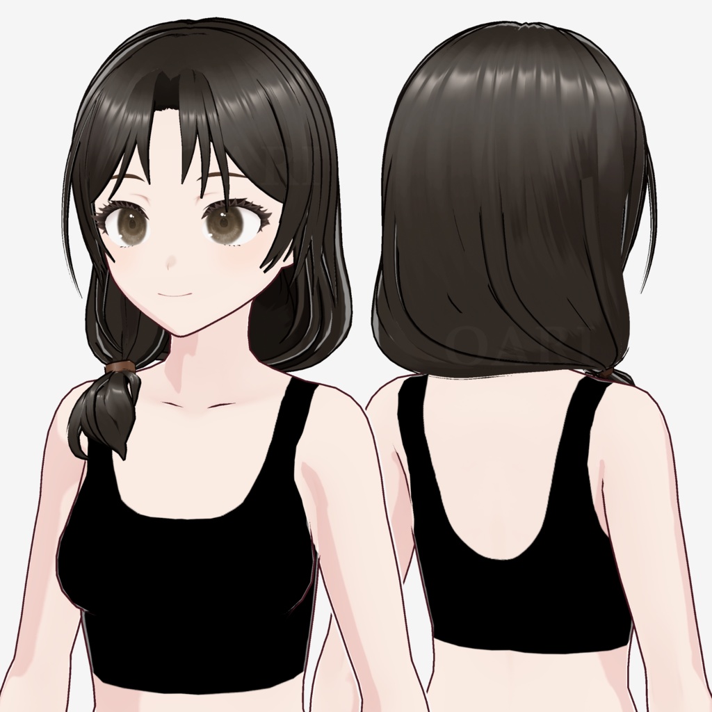 【VRoid】ローテールヘアプリセット / Lowtail hair preset