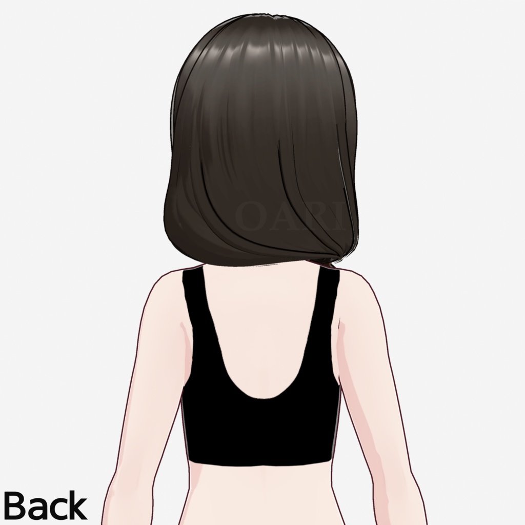 【VRoid】ローテールヘアプリセット / Lowtail hair preset