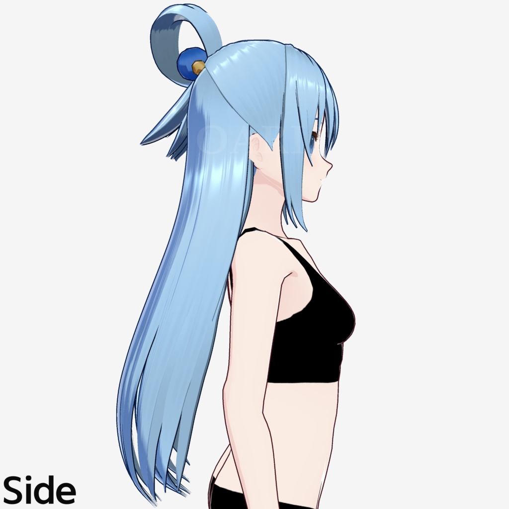 【VRoid】お団子ハーフアップヘアプリセット / Half-up bun hair preset