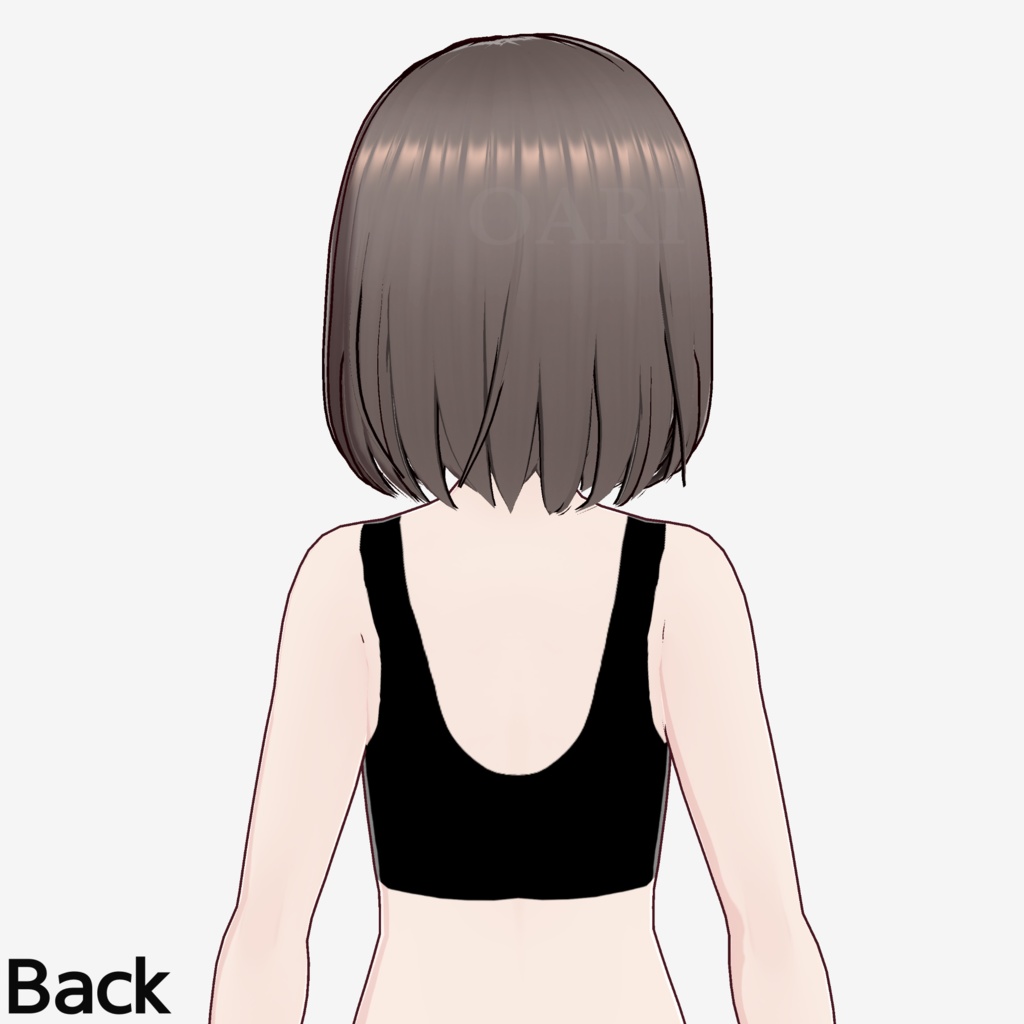 【VRoid】三つ編みアレンジボブヘアプリセット / Bob hair with braid preset