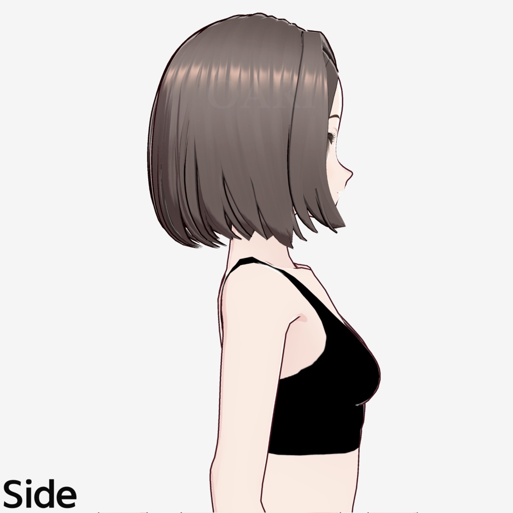 【VRoid】三つ編みアレンジボブヘアプリセット / Bob hair with braid preset