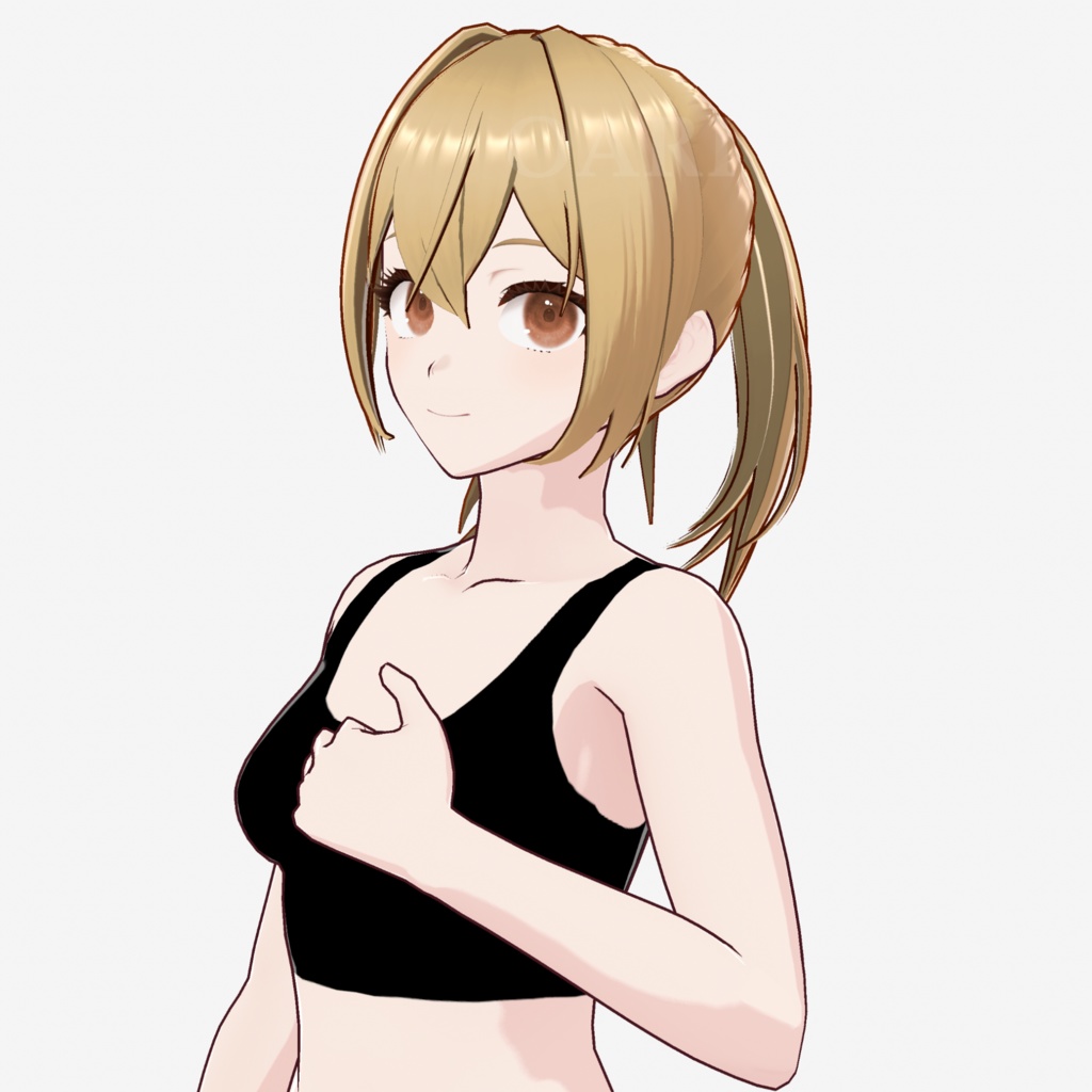 【VRoid】ポニーテールヘアプリセット / Ponytail hair preset