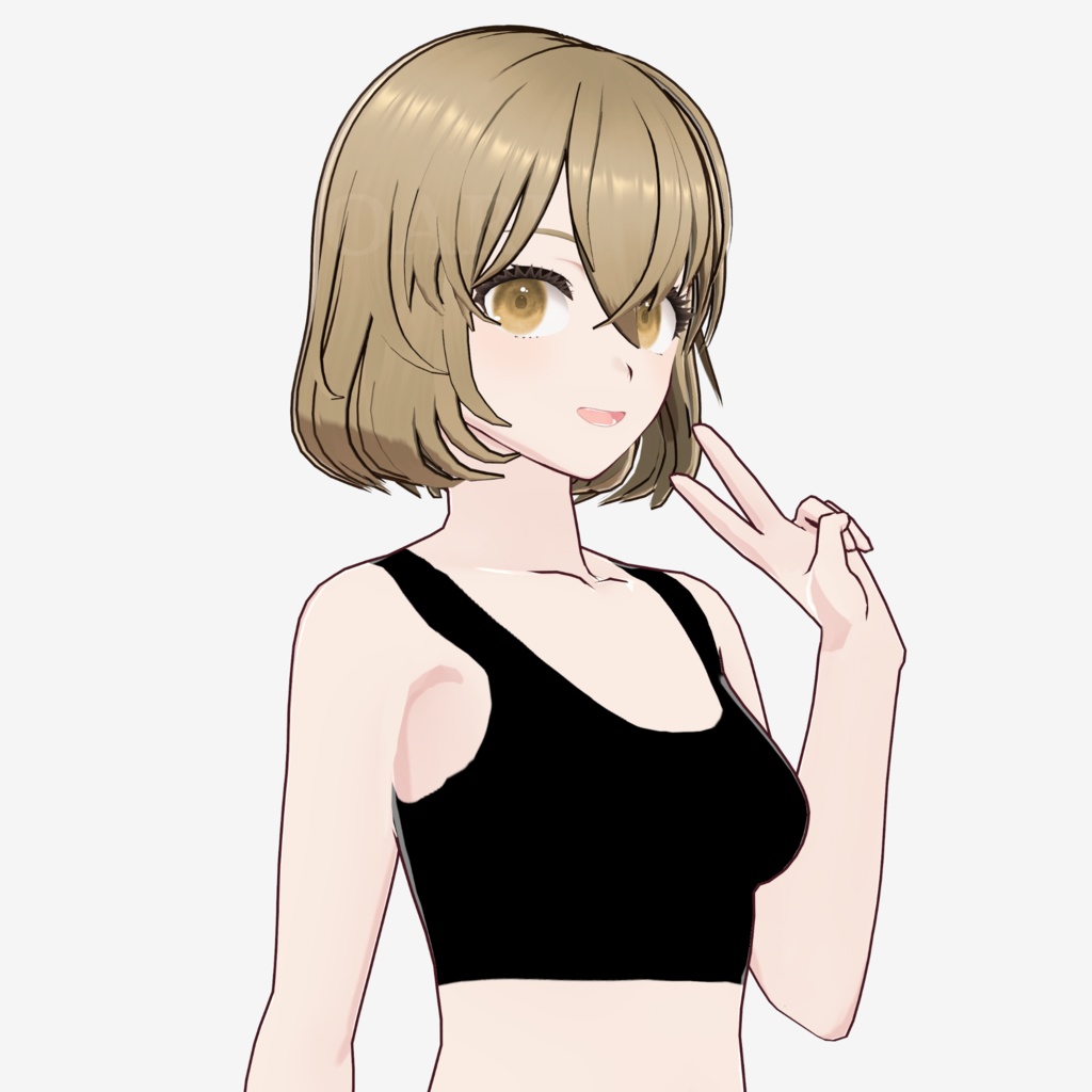 【VRoid】ボブヘアプリセット / Bob hair preset