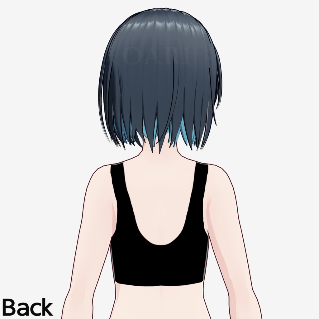 【VRoid】ストレートボブヘアプリセット / Straight bob hair preset