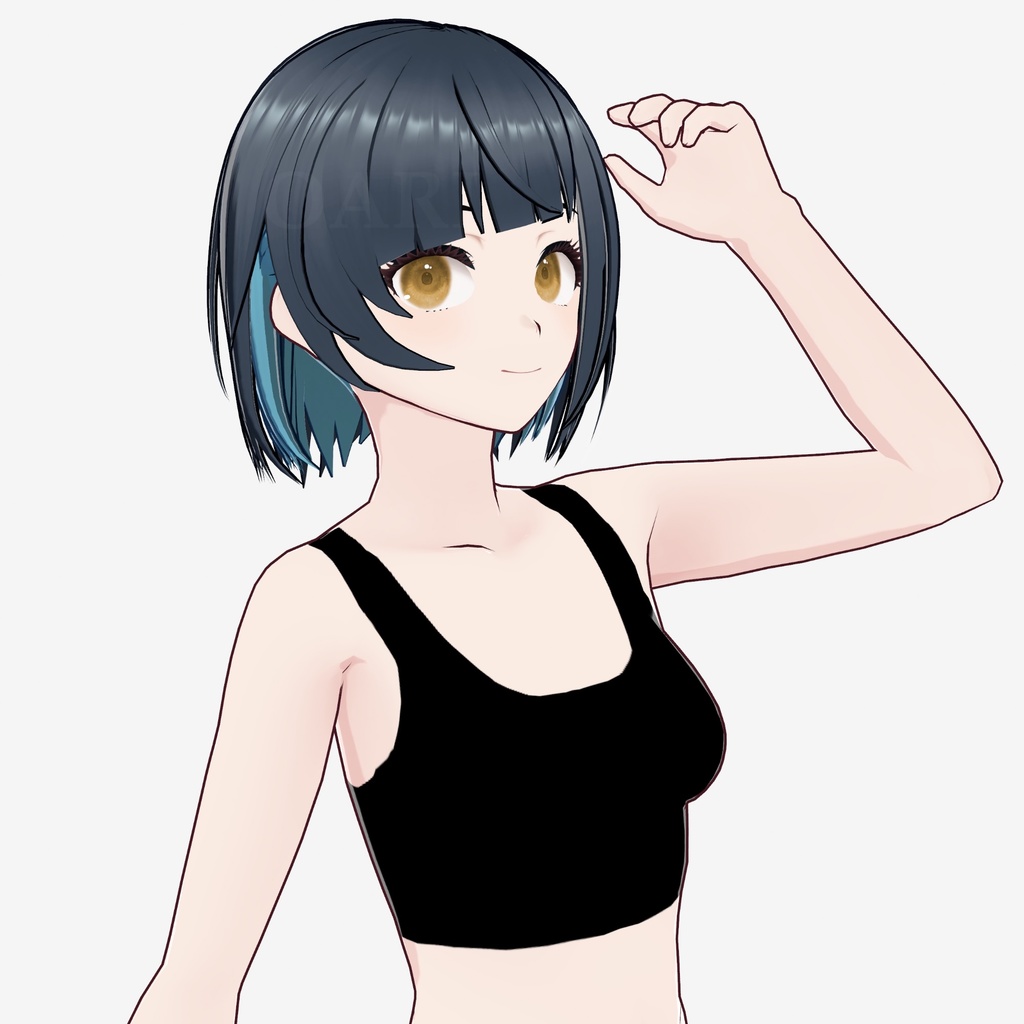 【VRoid】ストレートボブヘアプリセット / Straight bob hair preset