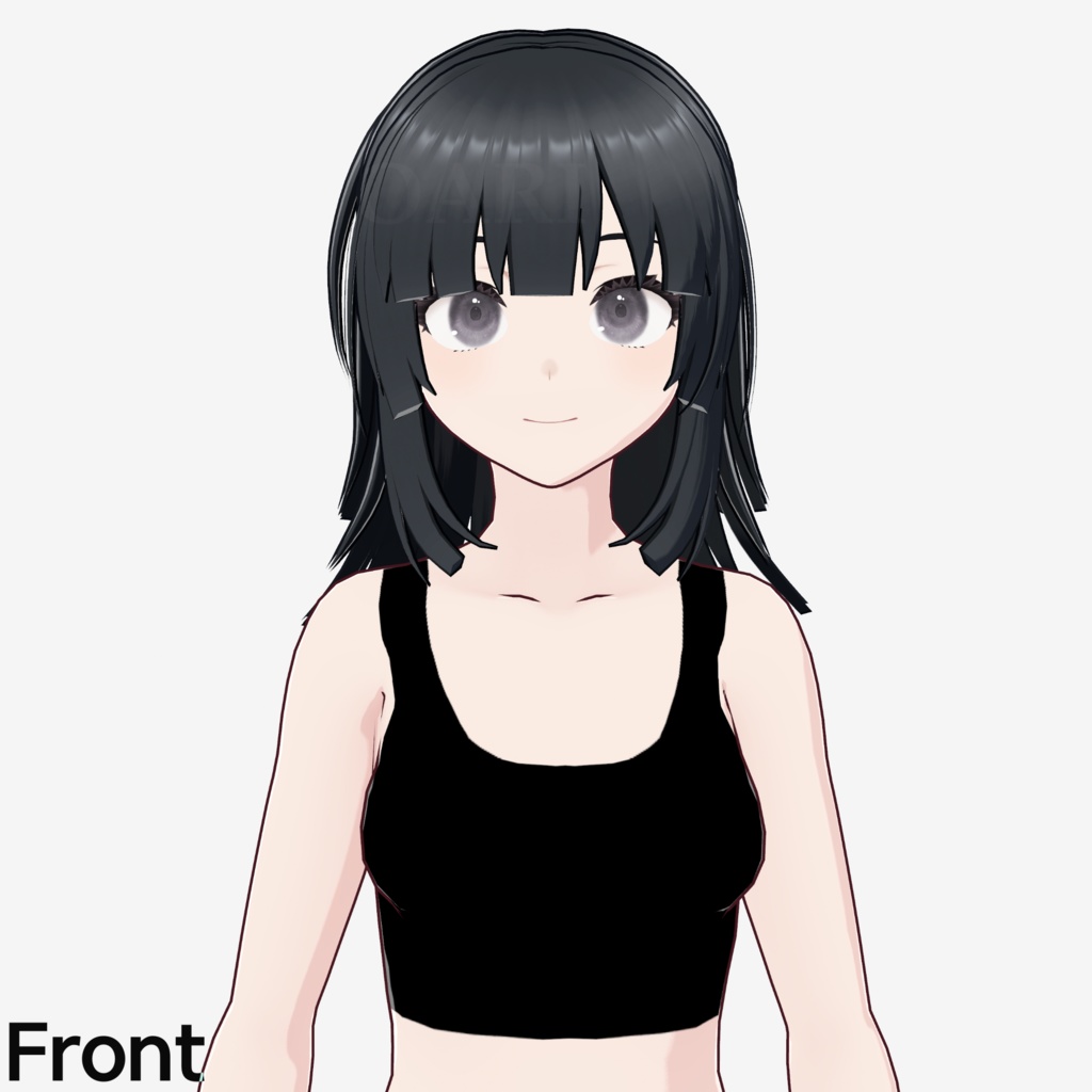【VRoid】姫カットロングヘアプリセット / Hime long hair preset