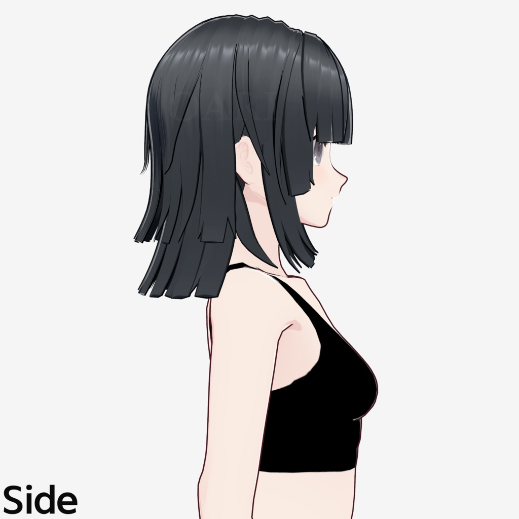 【VRoid】姫カットロングヘアプリセット / Hime long hair preset