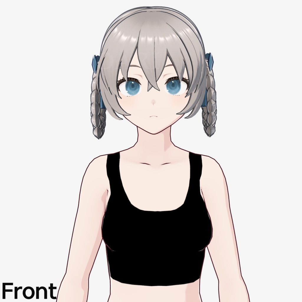 【VRoid】ダブルブレイドヘアプリセット / Double braid hair preset