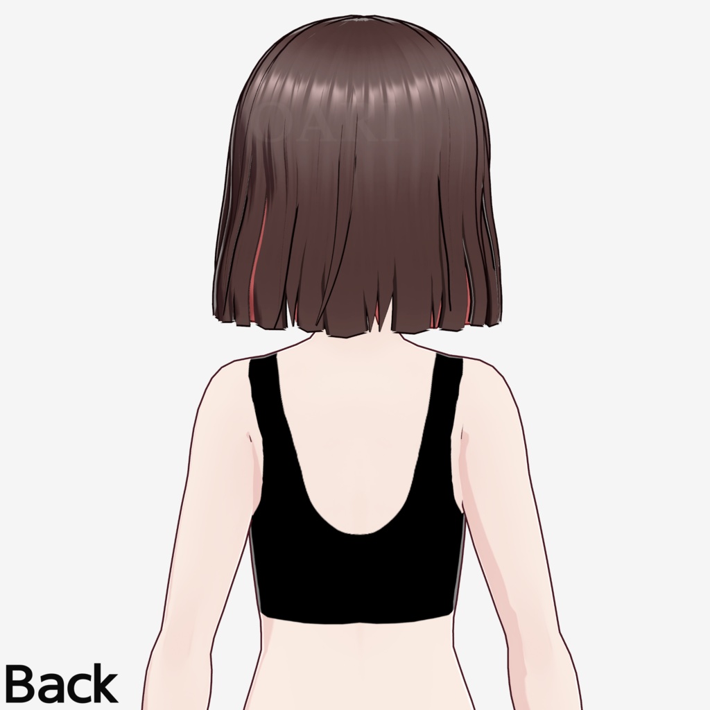 【VRoid】ストレートボブヘアプリセット / Straight bob hair preset