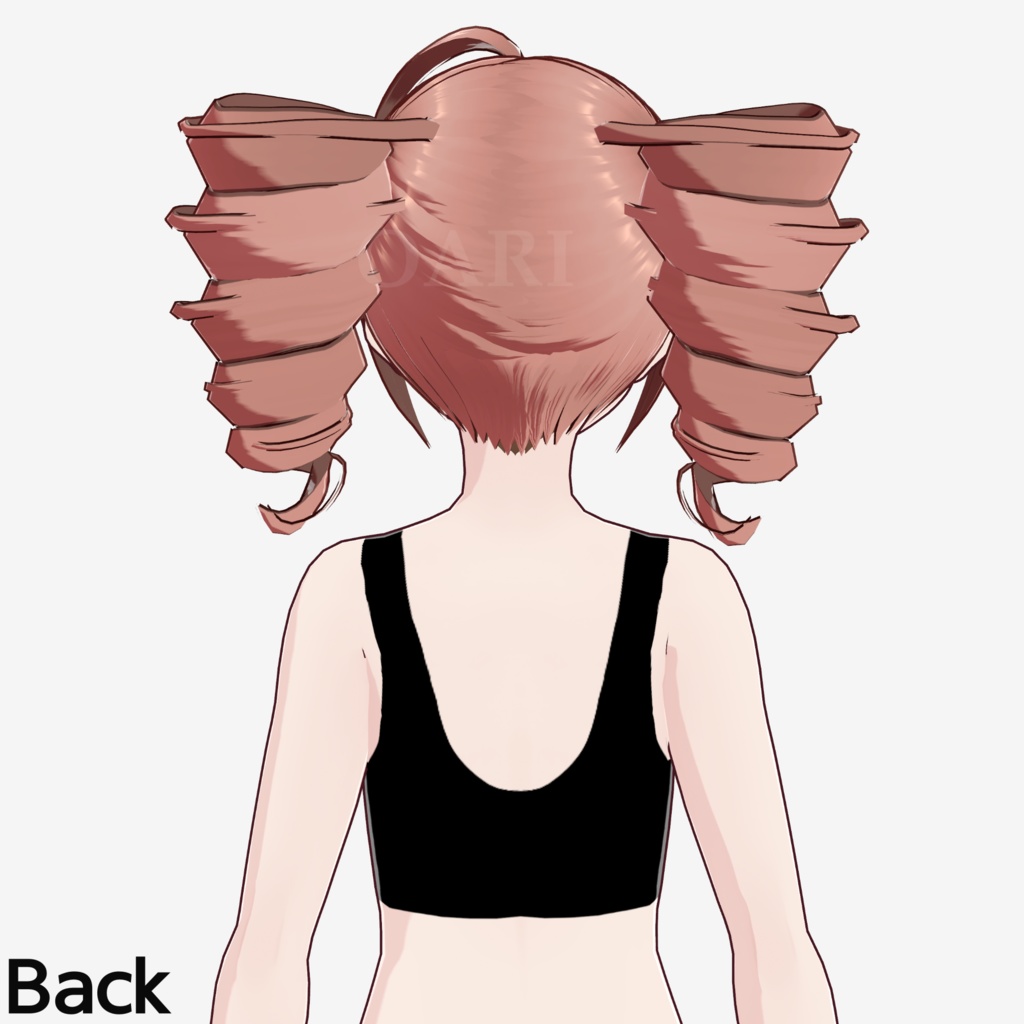 【VRoid】ツインドリルヘアプリセット / Twin drill hair preset