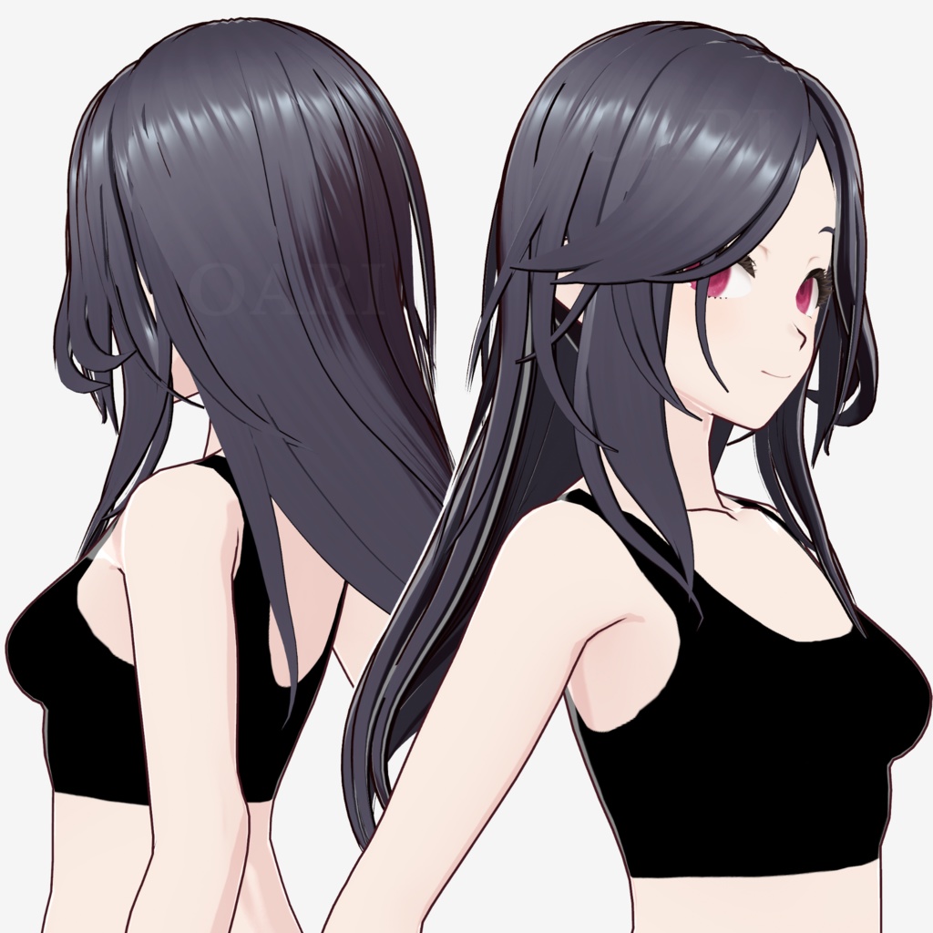 【VRoid】ロングヘアプリセット / Long hair preset