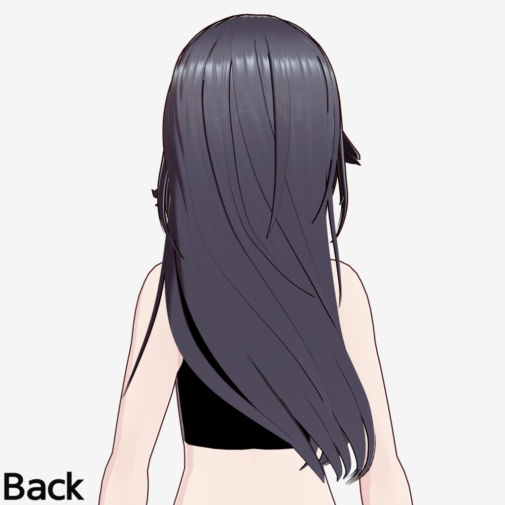【VRoid】ロングヘアプリセット / Long hair preset