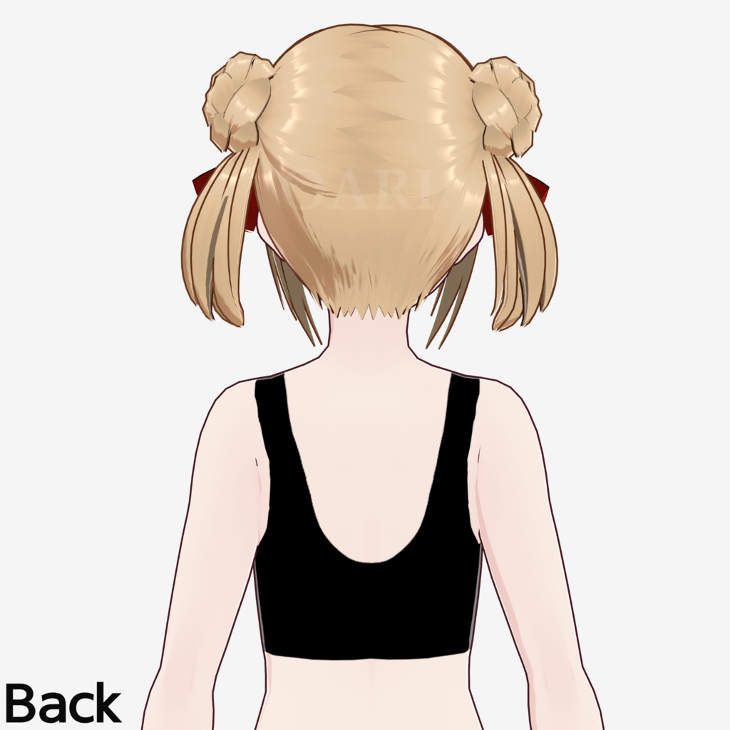 【VRoid】ショートツインテールヘアプリセット / Short twintail hair preset