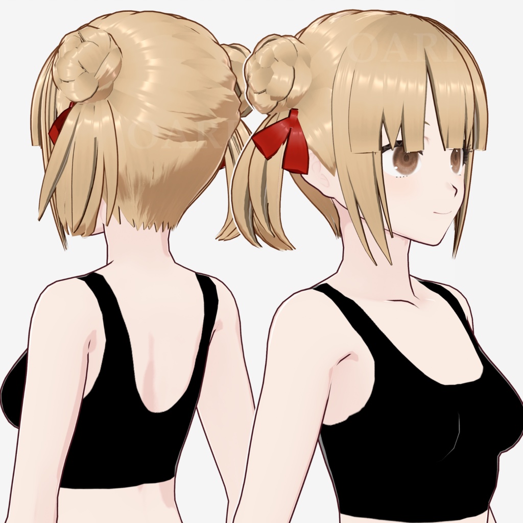 【VRoid】ショートツインテールヘアプリセット / Short twintail hair preset