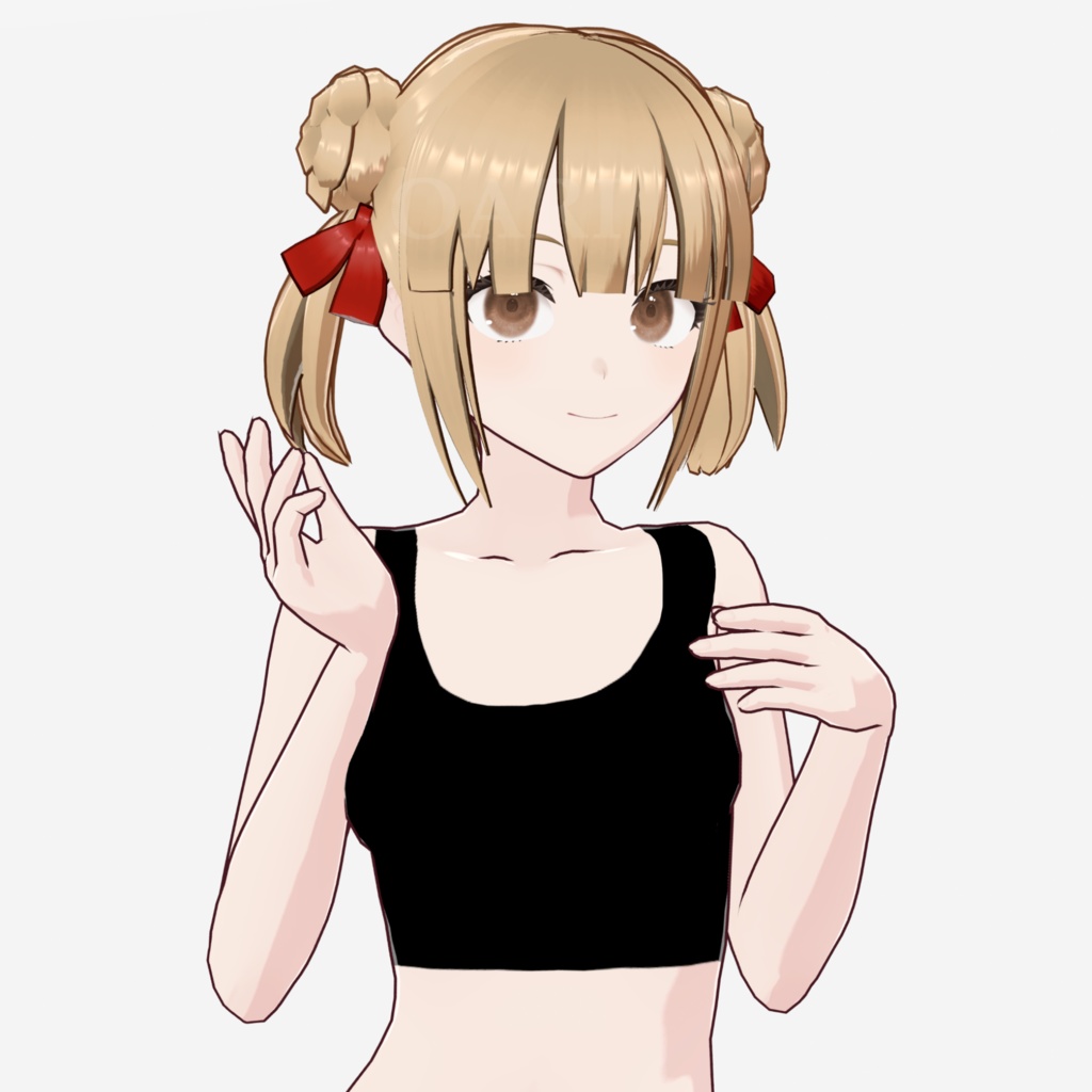 【VRoid】ショートツインテールヘアプリセット / Short twintail hair preset