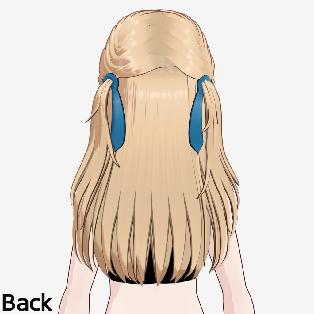 【VRoid】サイド三つ編みロングヘアプリセット / Side braid long hair preset
