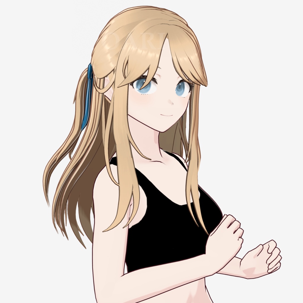 【VRoid】サイド三つ編みロングヘアプリセット / Side braid long hair preset