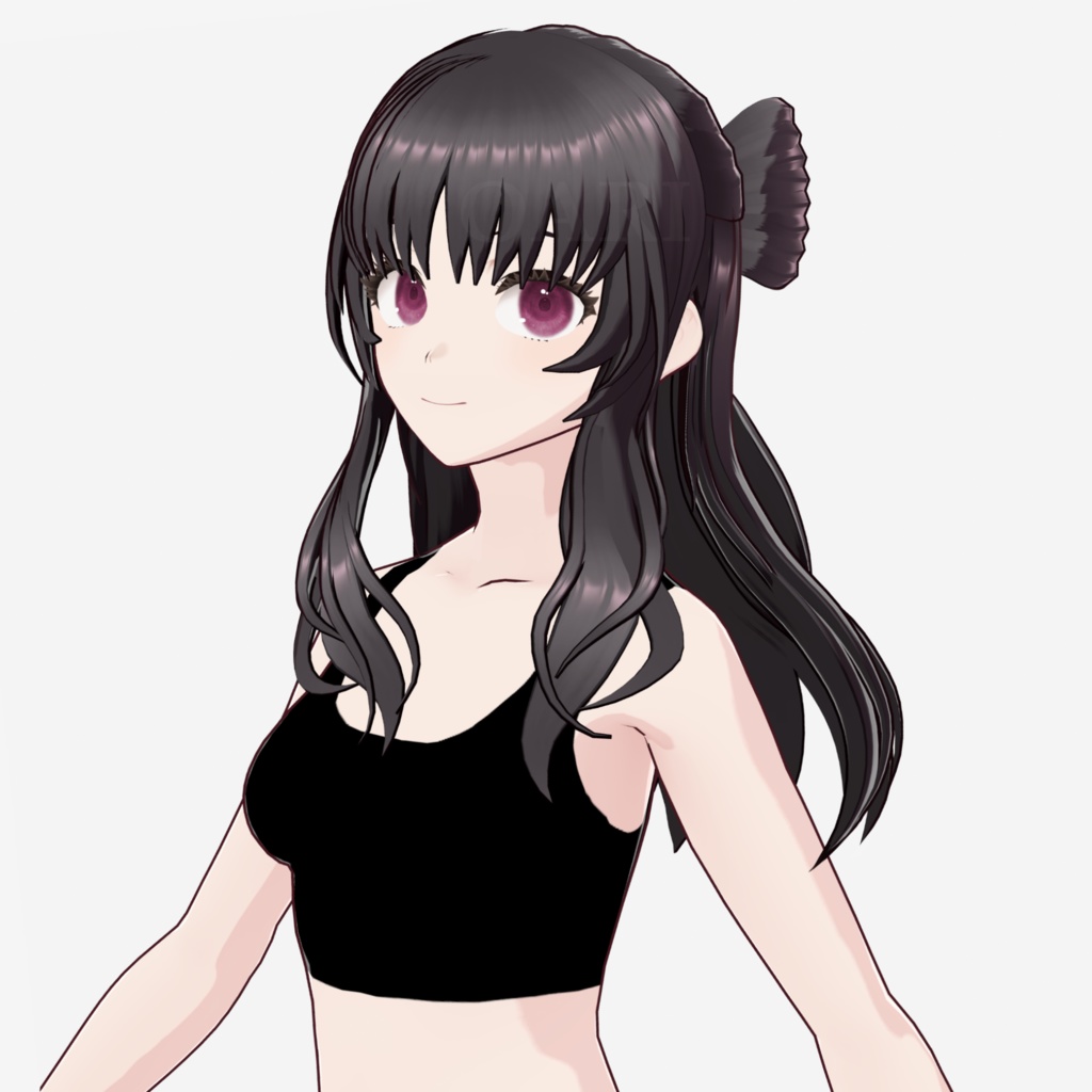 【VRoid】リボンテールヘアプリセット / Ribbon-tail hair preset