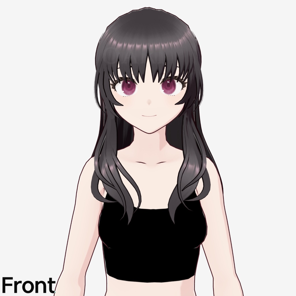 【VRoid】リボンテールヘアプリセット / Ribbon-tail hair preset