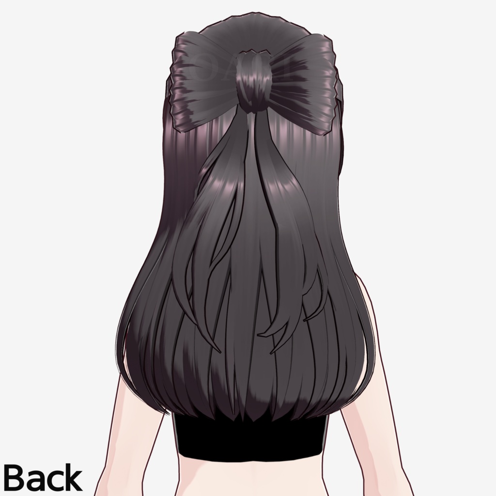 【VRoid】リボンテールヘアプリセット / Ribbon-tail hair preset