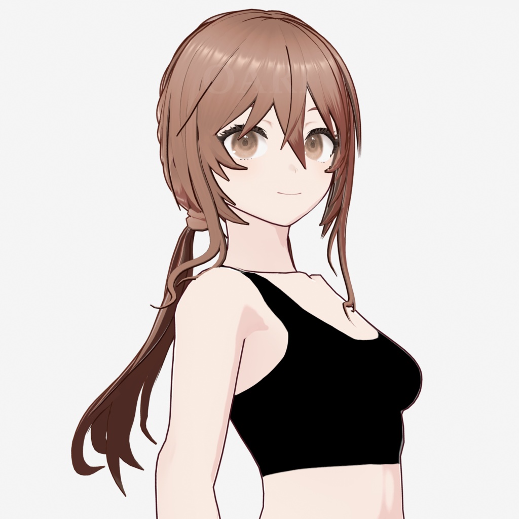 【VRoid】三つ編みツインテールヘアプリセット / Braided twintail hair preset