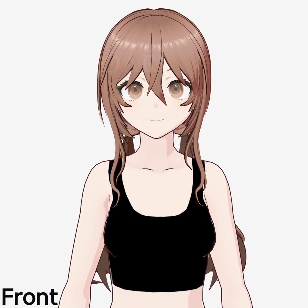 【VRoid】三つ編みツインテールヘアプリセット / Braided twintail hair preset