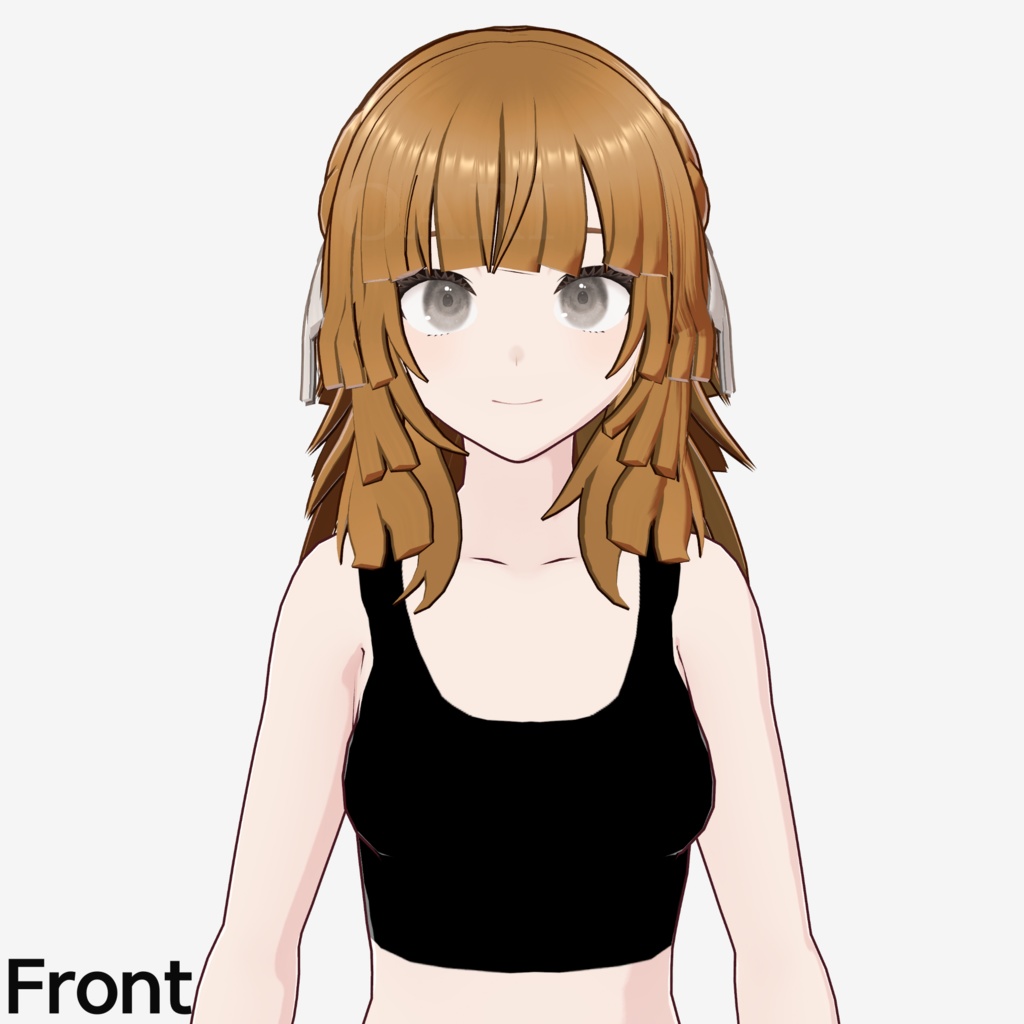 【VRoid】姫ウルフカットヘアプリセット / Hime wolf cut hair preset