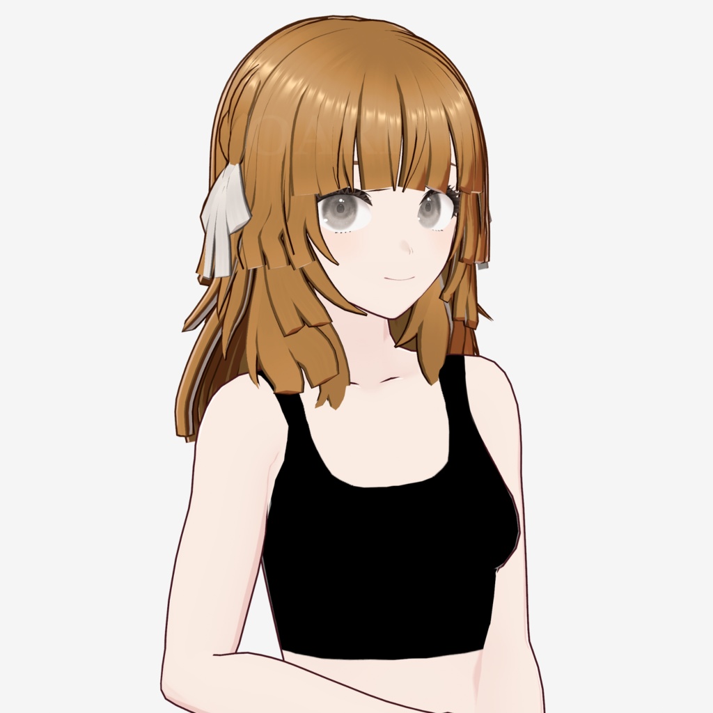 【VRoid】姫ウルフカットヘアプリセット / Hime wolf cut hair preset