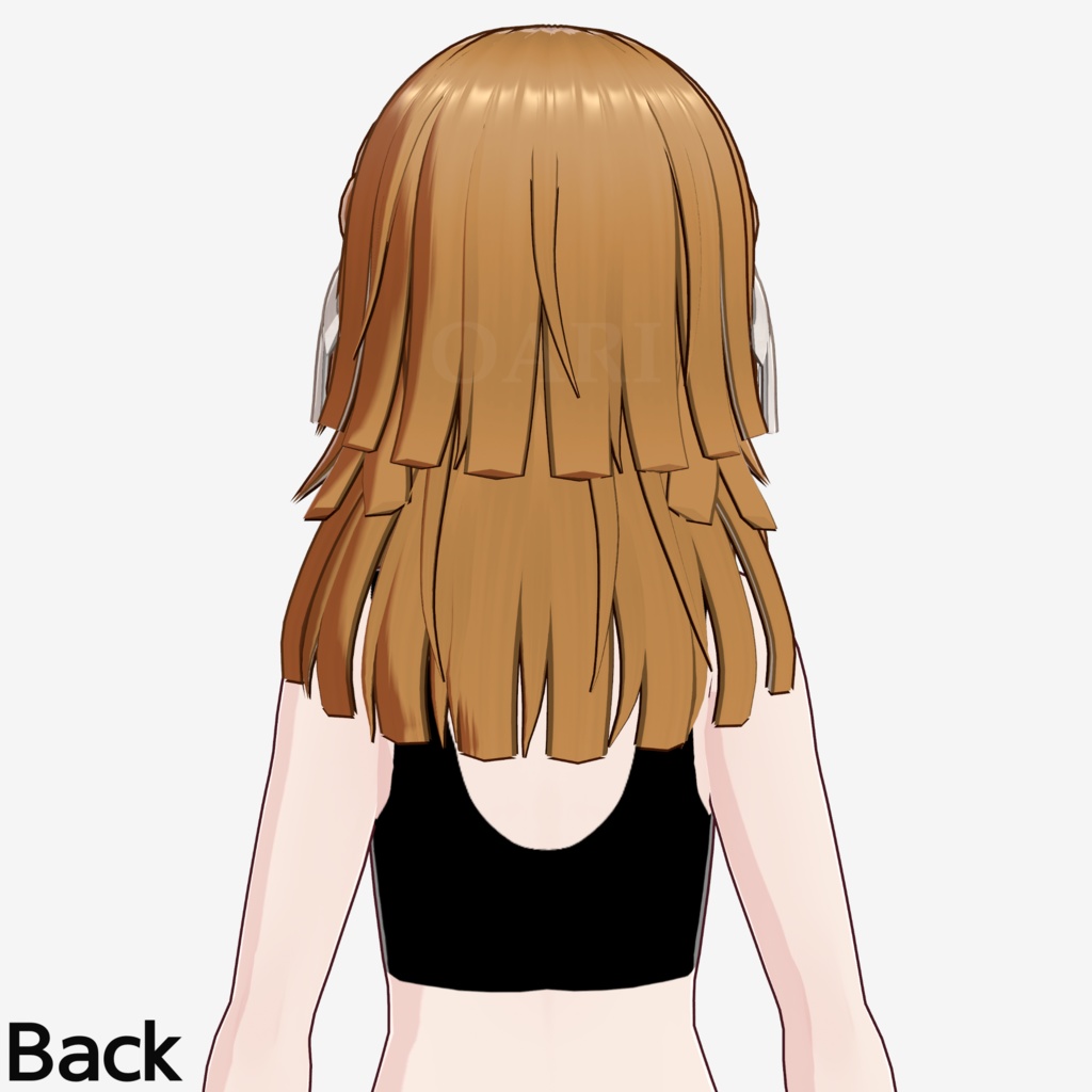 【VRoid】姫ウルフカットヘアプリセット / Hime wolf cut hair preset
