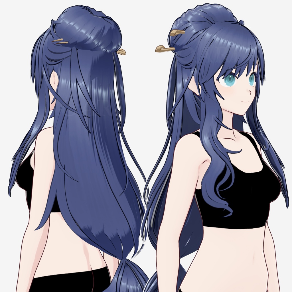 【VRoid】人魚姫ヘアプリセット / Mermaid hair preset