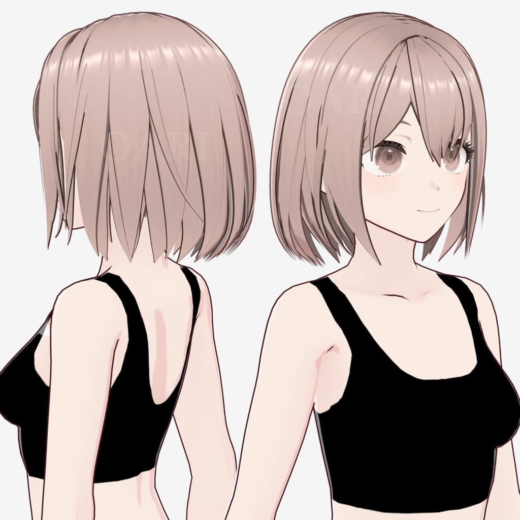 【VRoid】ボブヘアプリセット / Bob hair preset