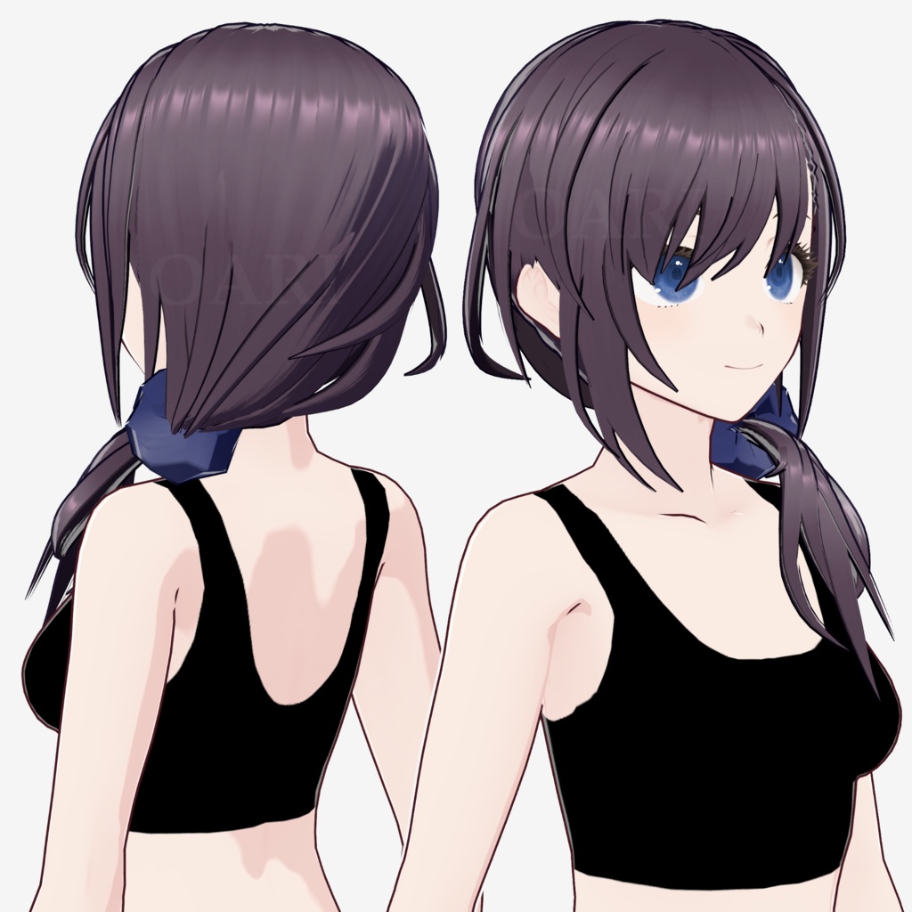 【VRoid】ローテールヘアプリセット / Lowtail hair preset
