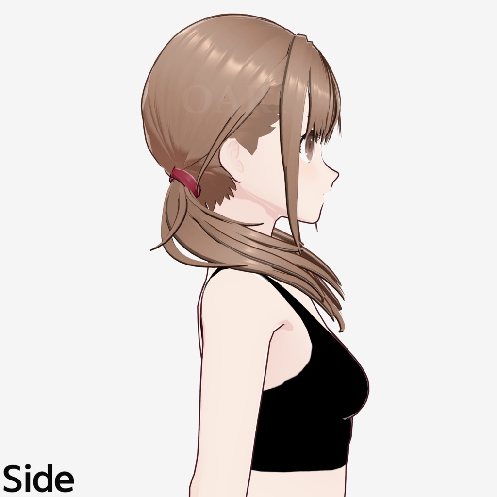 【VRoid】ローツインテールヘアプリセット / Low twintail hair preset