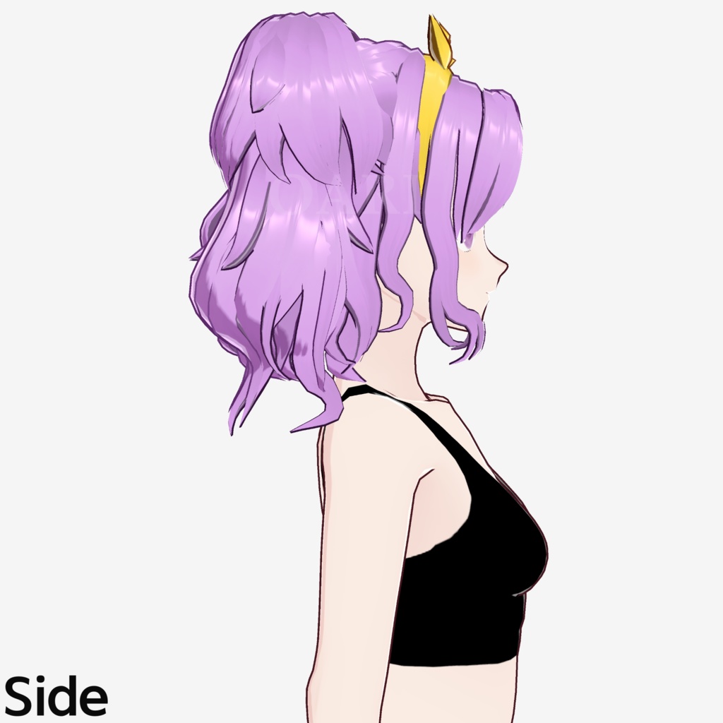 【VRoid】カールツインテールヘアプリセット / Curly twintail hair preset