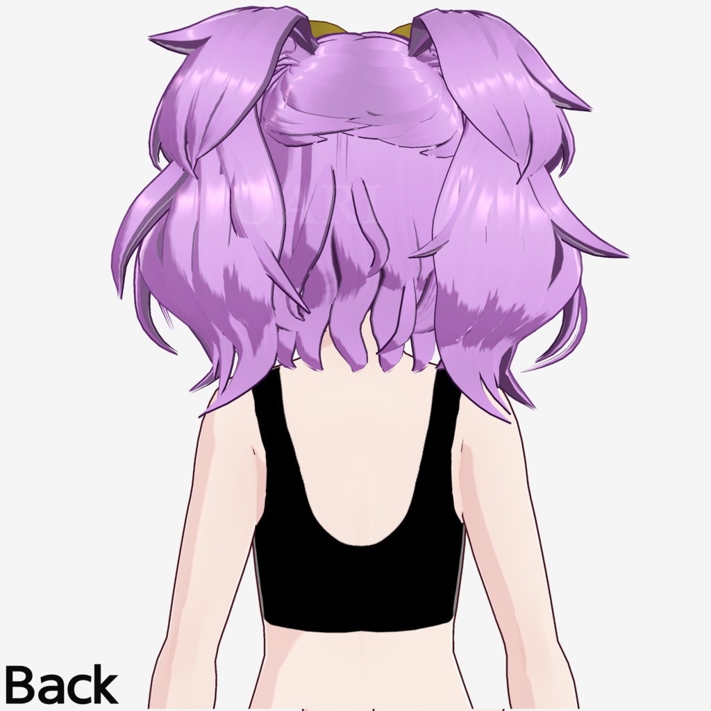 【VRoid】カールツインテールヘアプリセット / Curly twintail hair preset