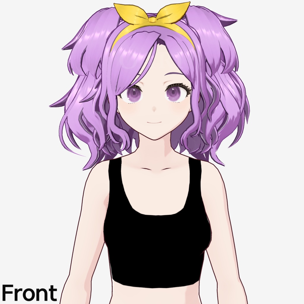 【VRoid】カールツインテールヘアプリセット / Curly twintail hair preset