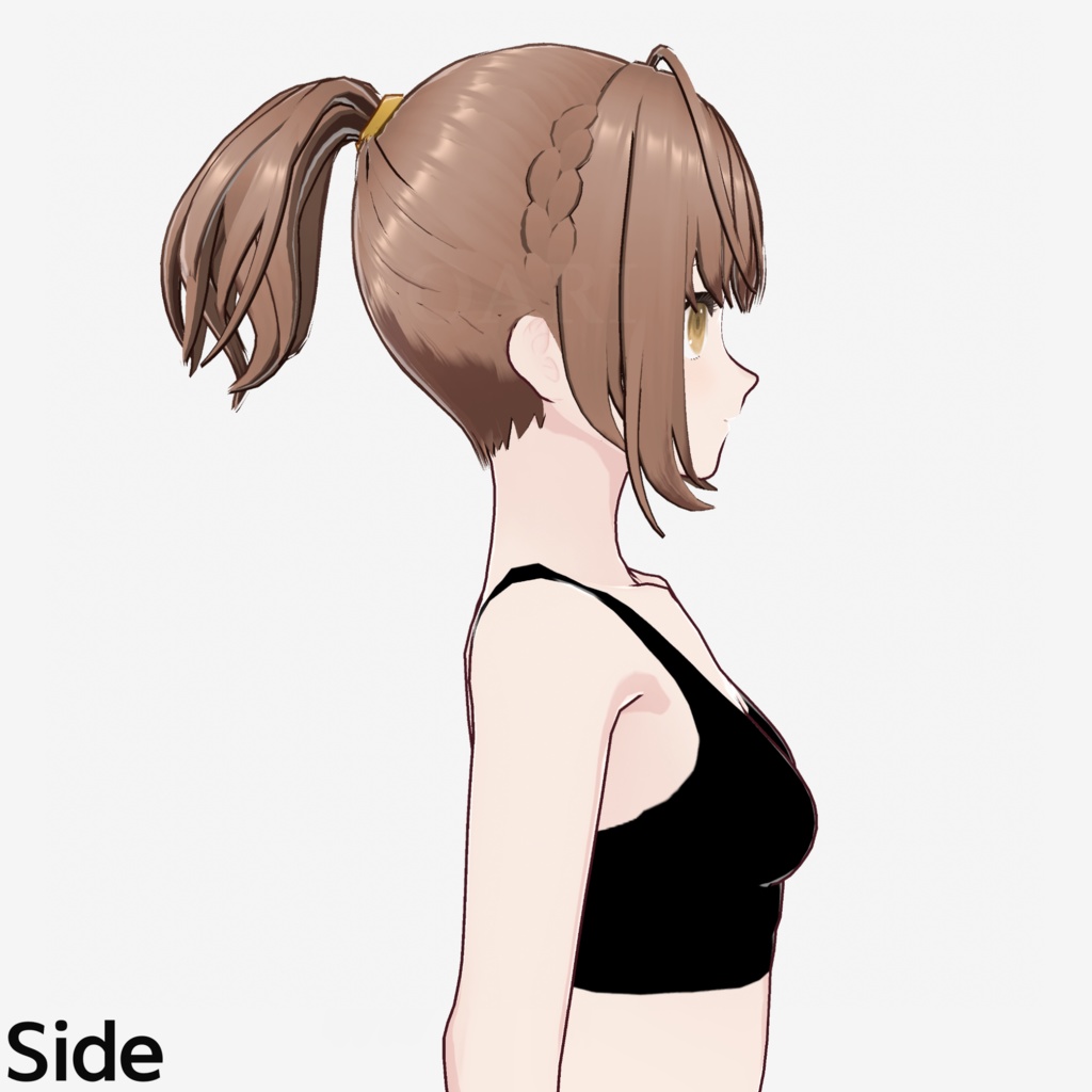 【VRoid】ショートポニーテールヘアプリセット / Short ponytail hair preset