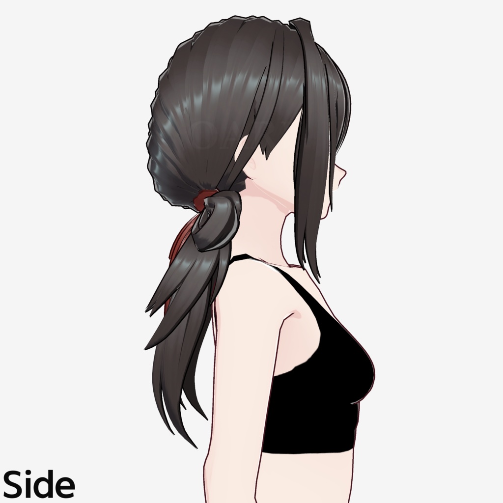 【VRoid】ローツインテールヘアプリセット / Low twintail hair preset