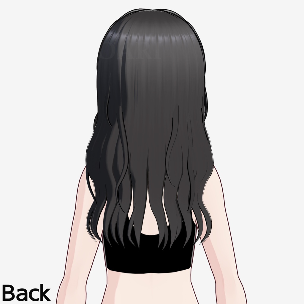 【VRoid】ロングヘア巻き髪プリセット / Long curly hair preset