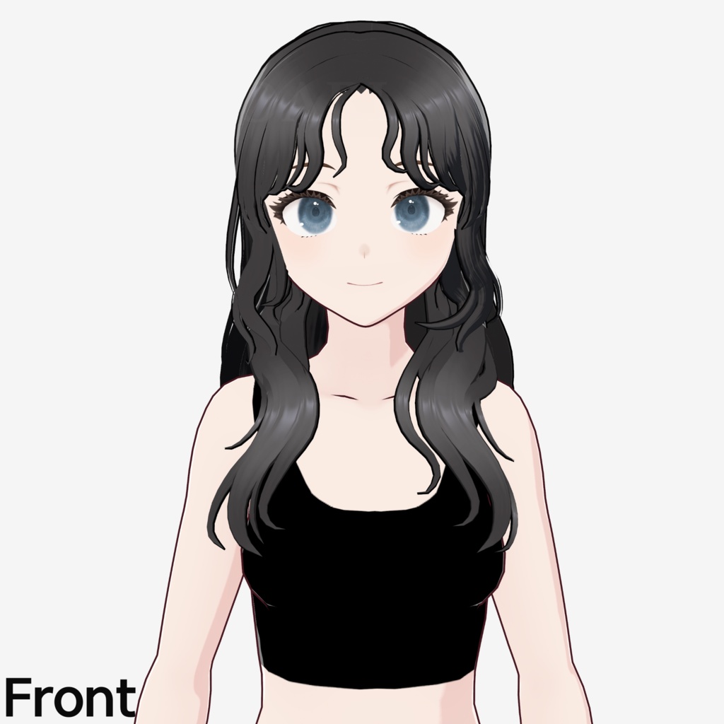 【VRoid】ロングヘア巻き髪プリセット / Long curly hair preset