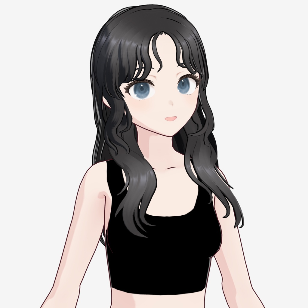 【VRoid】ロングヘア巻き髪プリセット / Long curly hair preset