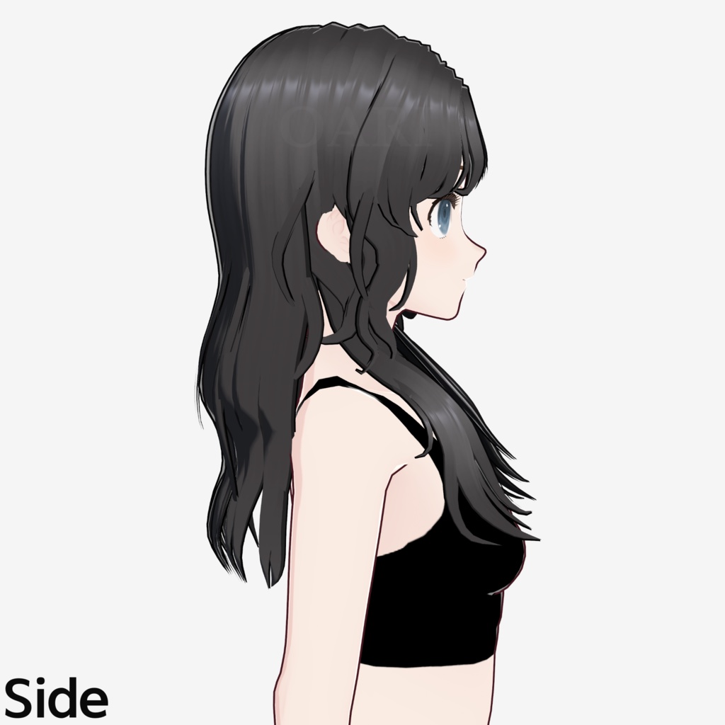 【VRoid】ロングヘア巻き髪プリセット / Long curly hair preset