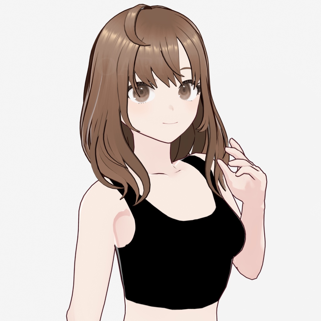 【VRoid】セミロングヘアプリセット / Semi long hair preset