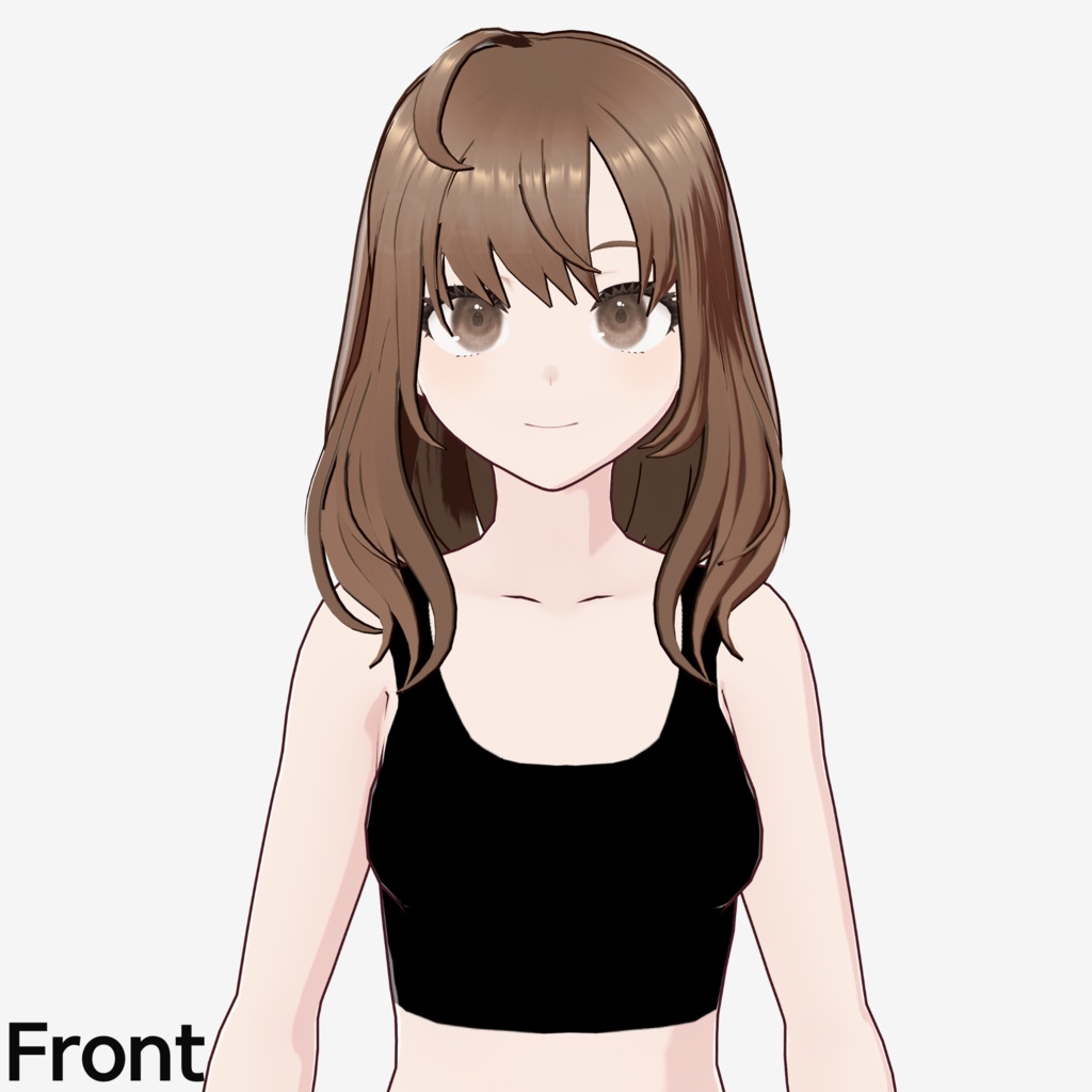 【VRoid】セミロングヘアプリセット / Semi long hair preset
