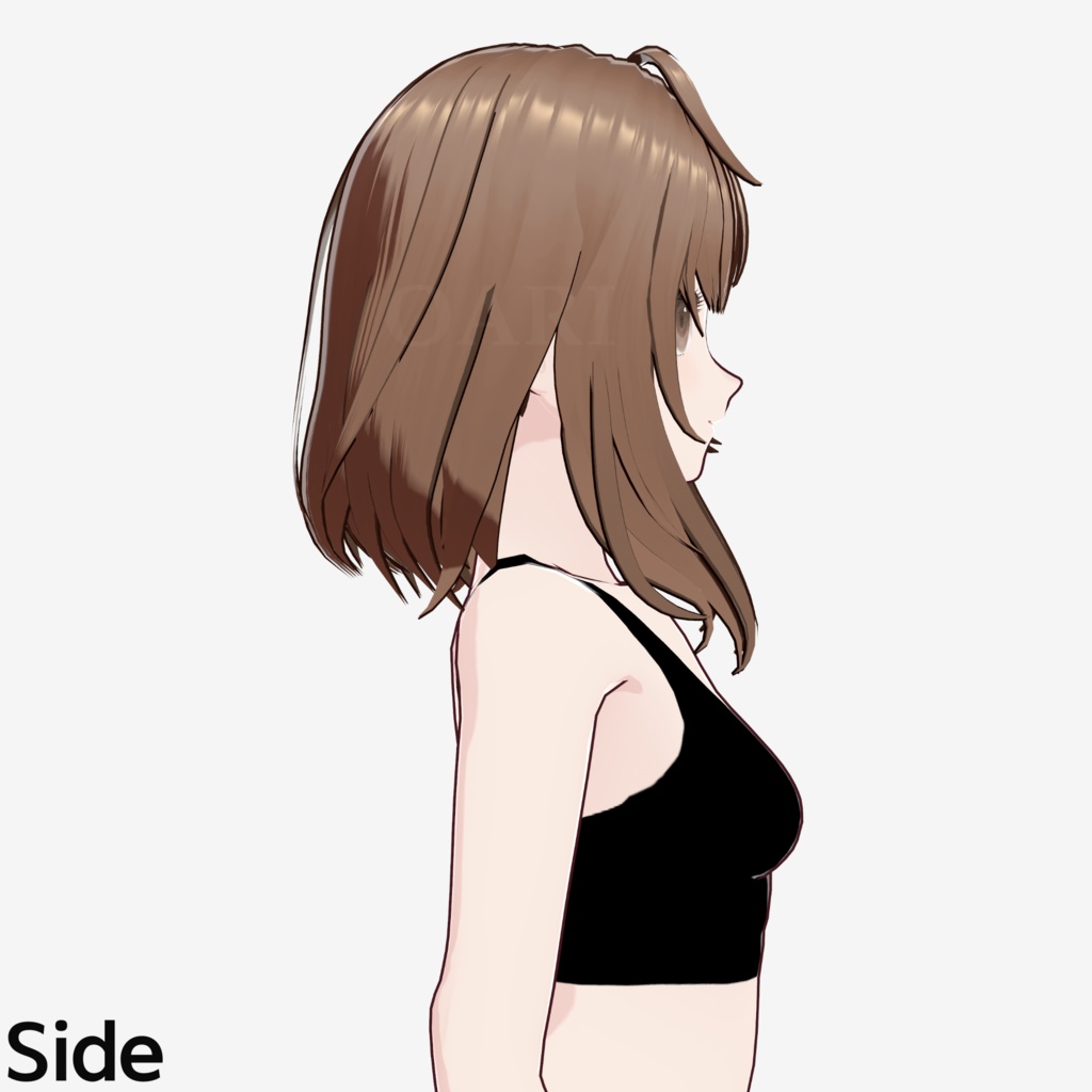【VRoid】セミロングヘアプリセット / Semi long hair preset