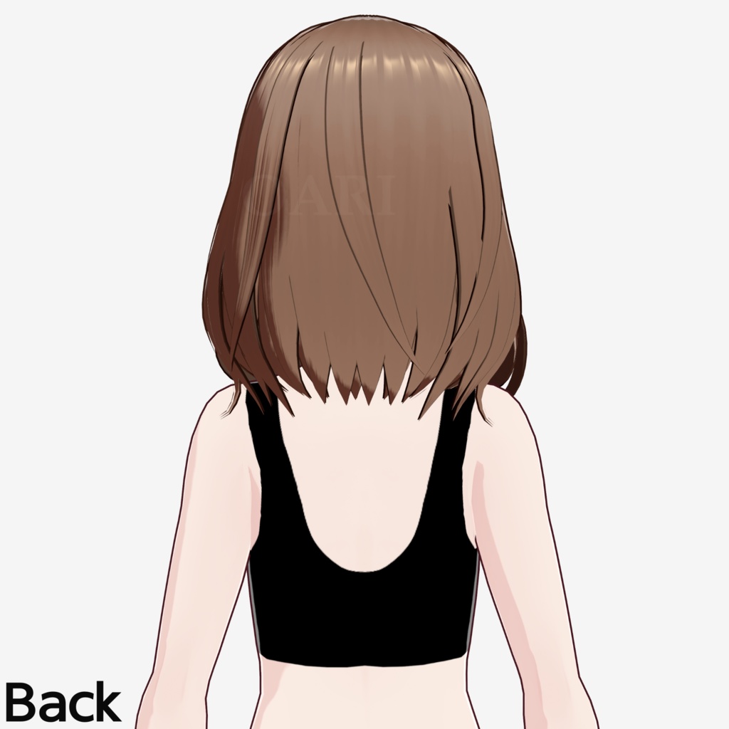 【VRoid】セミロングヘアプリセット / Semi long hair preset