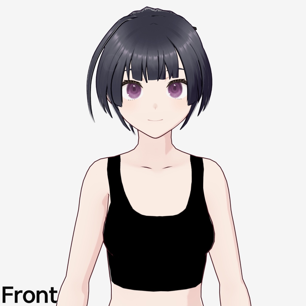 【VRoid】ハイポニーテールヘアプリセット / High ponytail hair preset