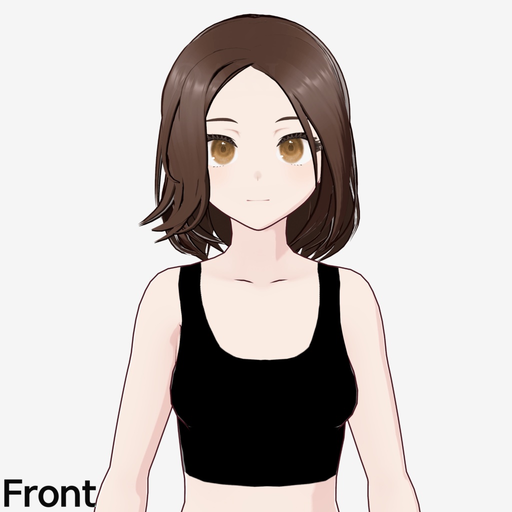 【VRoid】ウェーブボブヘアプリセット / Wavy bob hair preset