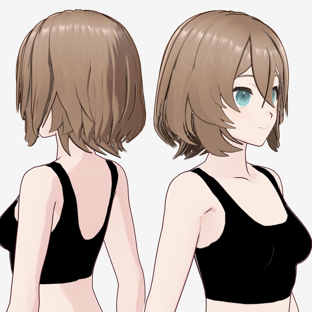 【VRoid】ボブヘアプリセット / Bob hair preset